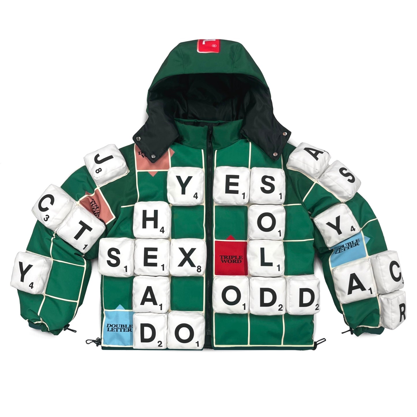 Scrabble Puffer (classic green)