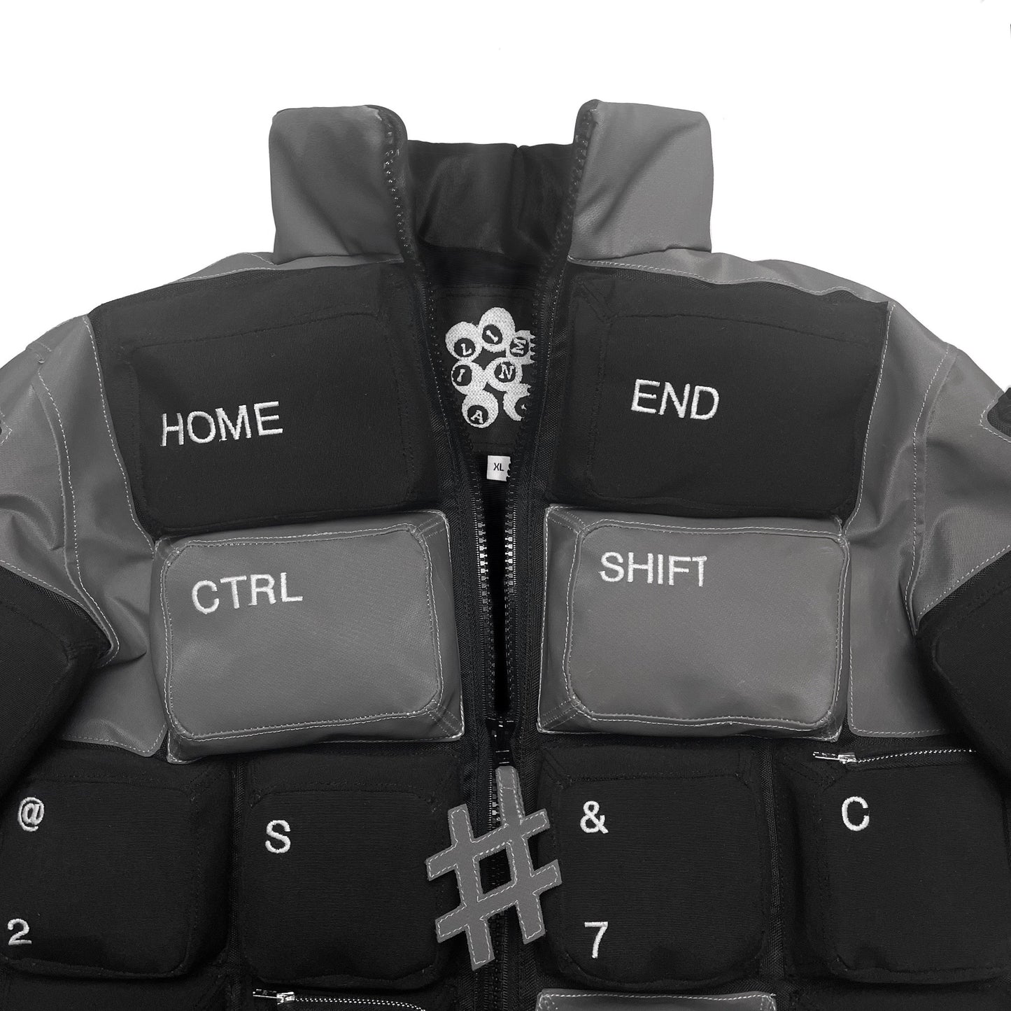 BLACK & GREY KEYBOARD JACKET