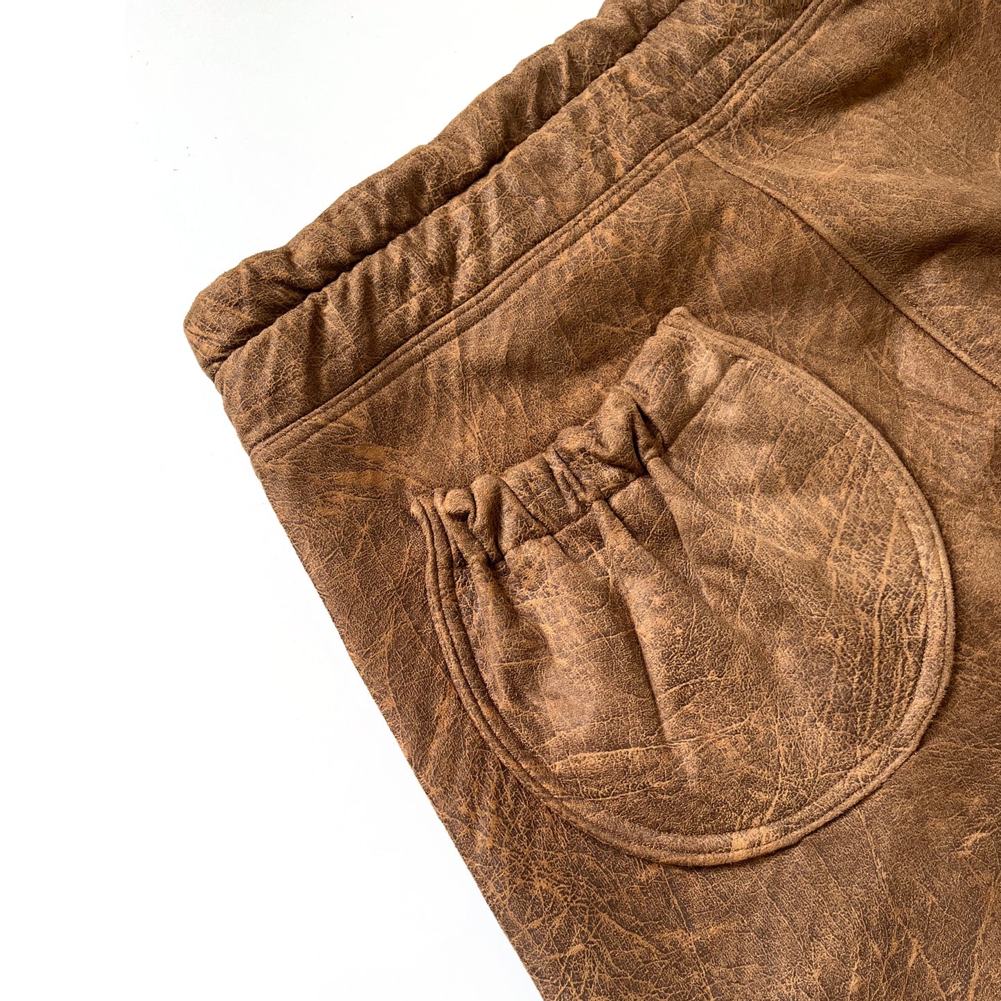 Trompe-l'œil Leather Track Bottoms