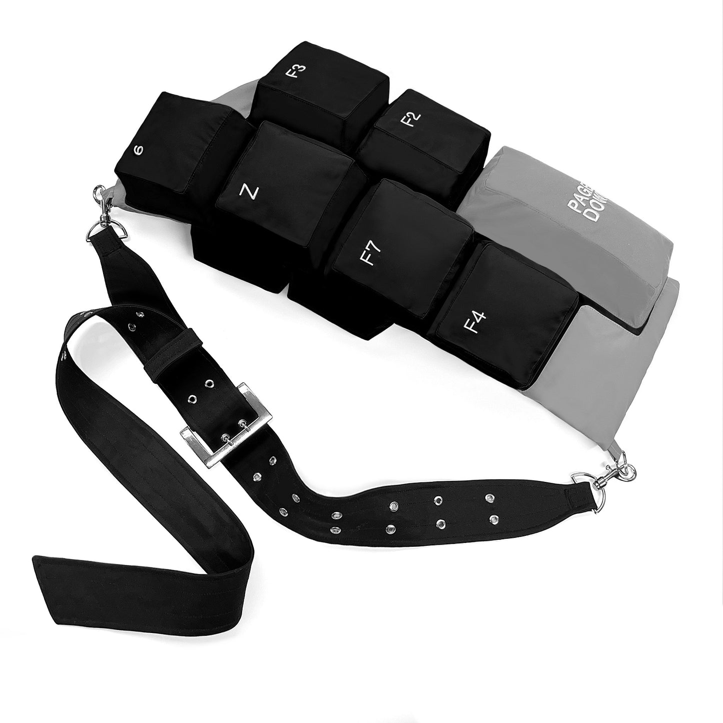 KEYBOARD CROSSBODY BAG (BLACK)