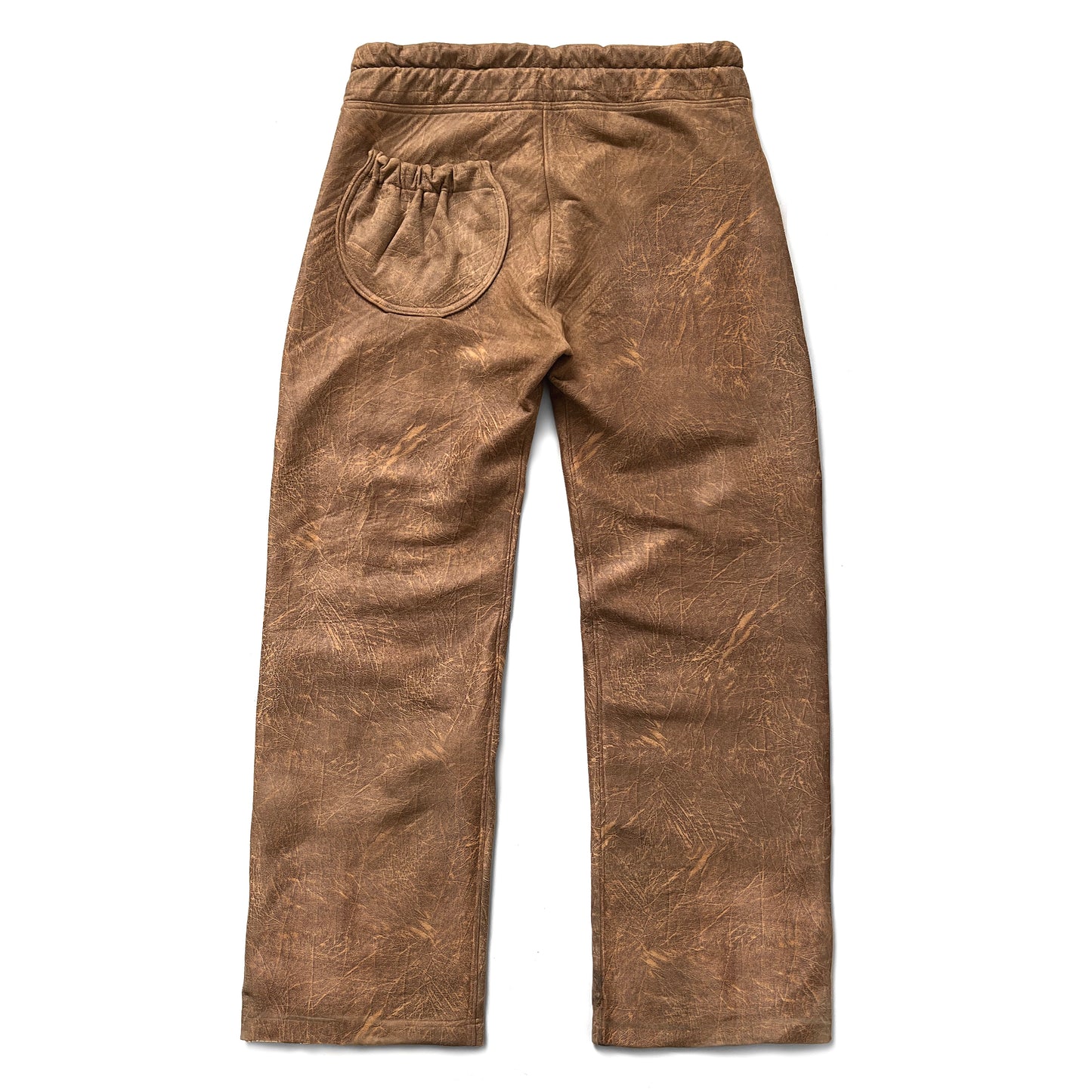 Trompe-l'œil Leather Track Bottoms