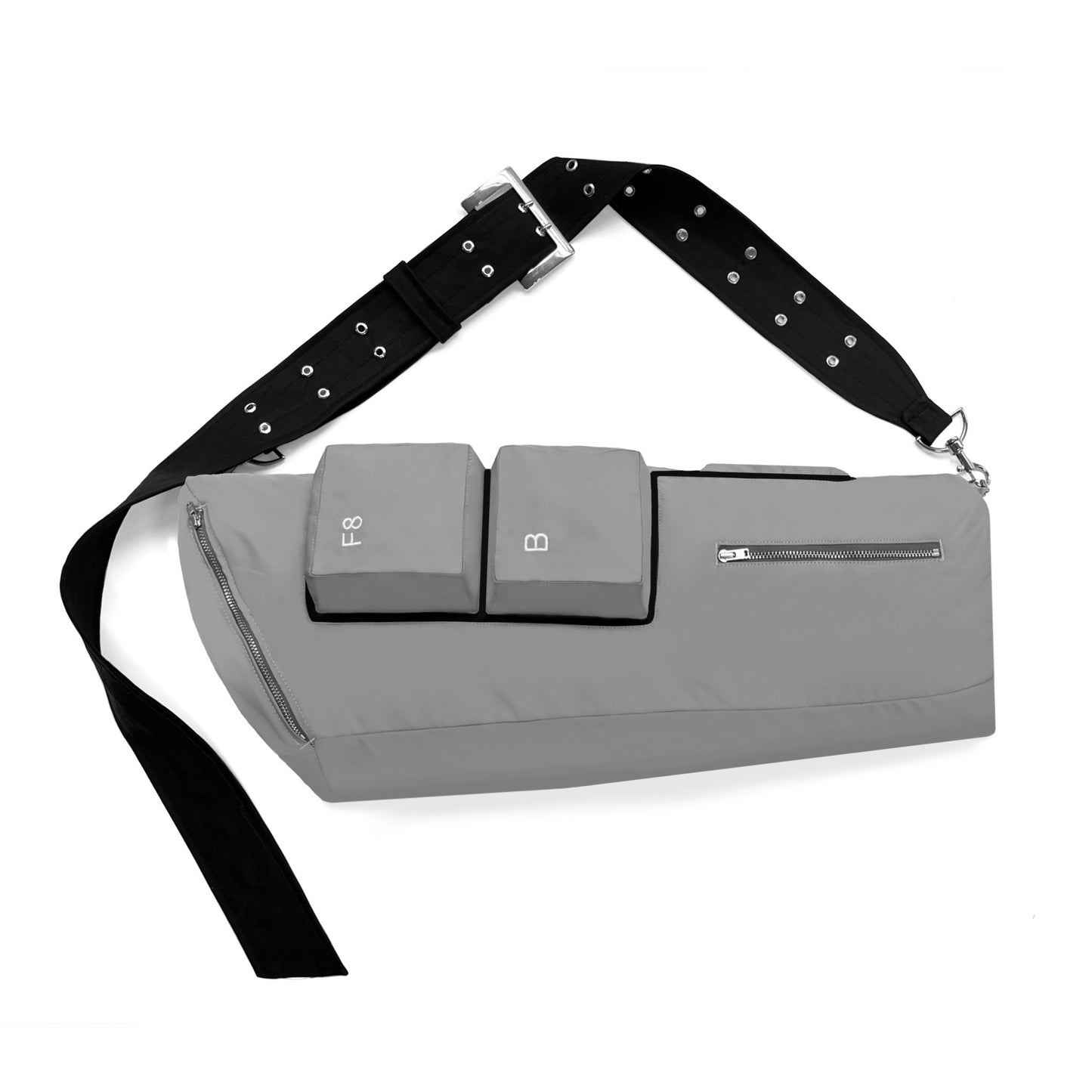 KEYBOARD CROSSBODY BAG (GREY)