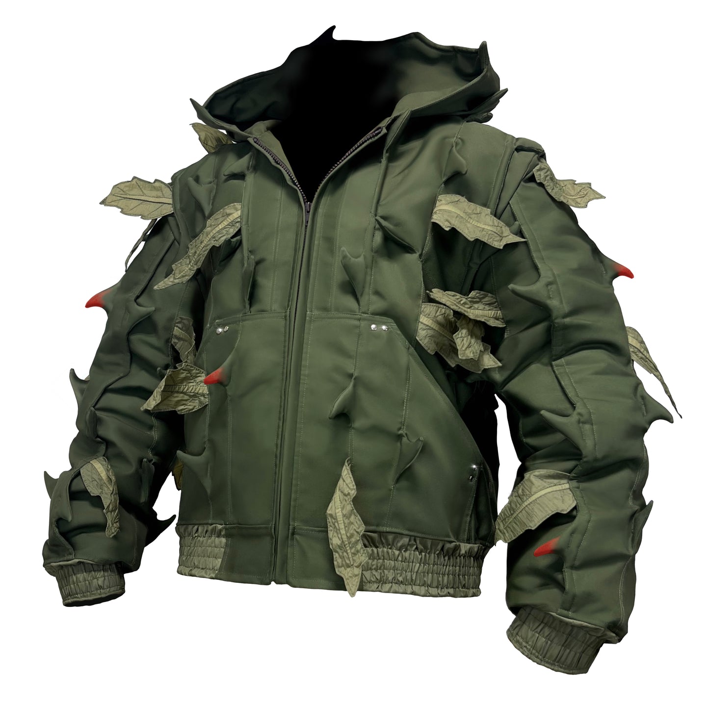 THORN BUSH HOODED JACKET (Moss Green)