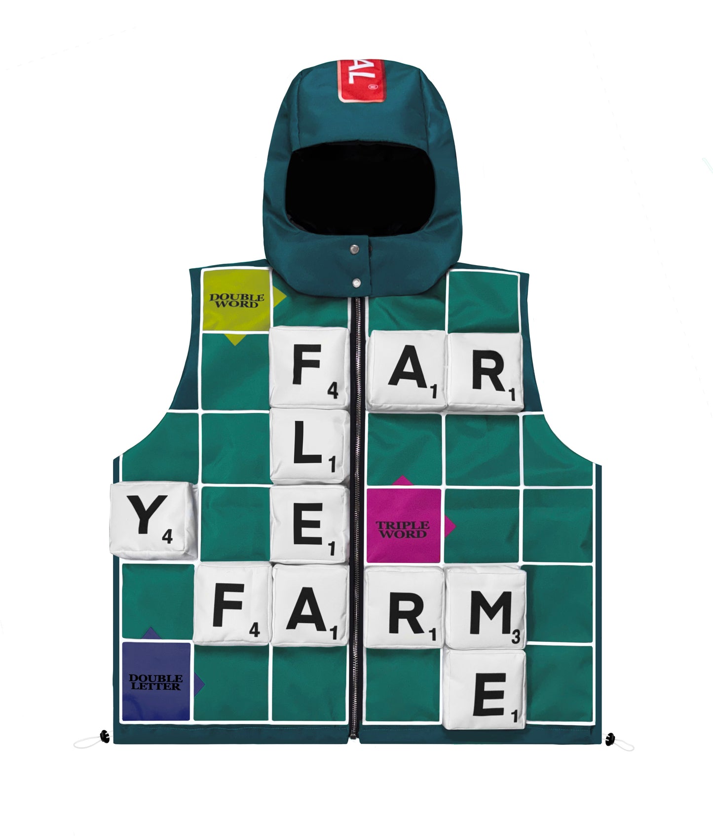 Scrabble Puffer Vest